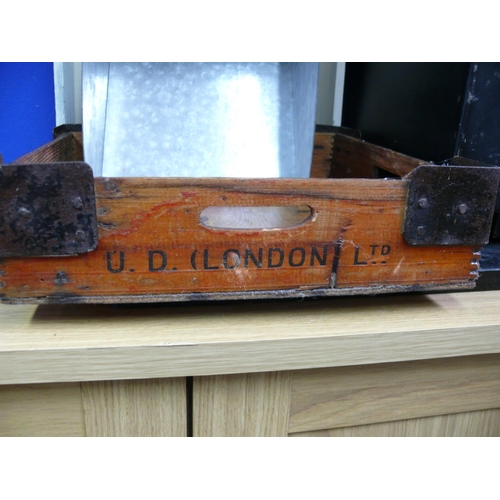 83 - Mixed lot including U.D London tray, coal scoops etc