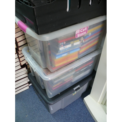 91 - 5x Trays and boxes of DVD's