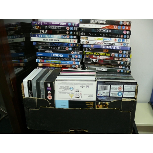 91 - 5x Trays and boxes of DVD's