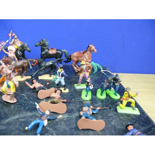 97 - Cowboys and Indians figures, including Britain’s