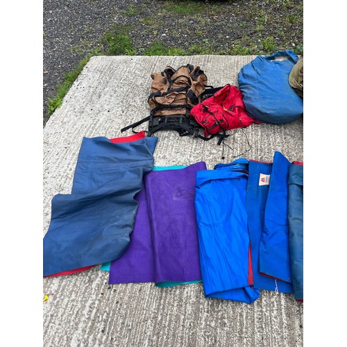 133 - Bundle of Camping Items, Tents, Air bed etc