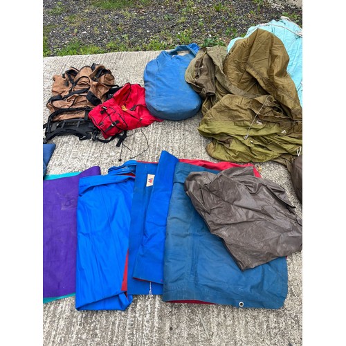 133 - Bundle of Camping Items, Tents, Air bed etc