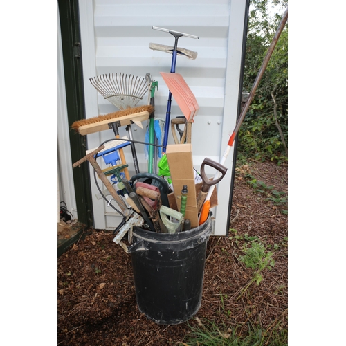 663 - Large Bin Full of Gardening Tools