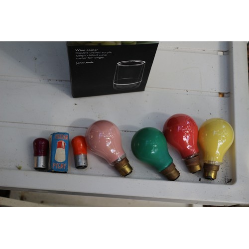 679 - Box of Multicoloured Light Bulbs