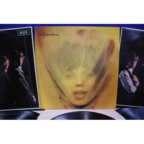 120 - 3x Rolling Stones Albums Including 'Goats Head Soup' and 'The Rolling Stones'