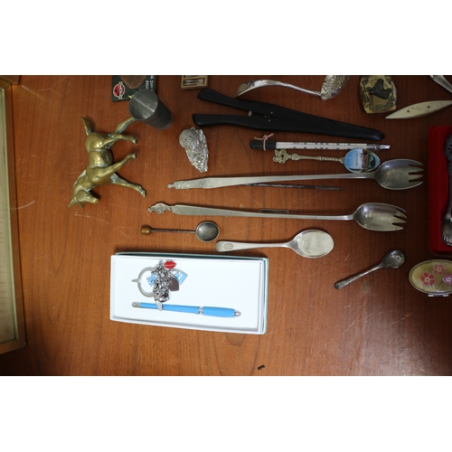 2 - Mixed Lot Including Brass Horse, Singer Scissors, Leather Tools etc.