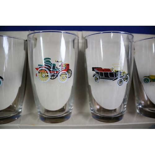 36 - Set of 6 Classic Car Wessex Tumbler, Box A/F