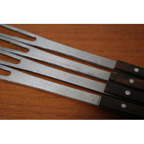 6 - Set of 4 'Le Creuset France' Forks