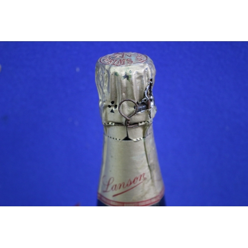 74 - Lanson Pere & Fils Red Label 1966 1/2 Bottle of Champagne