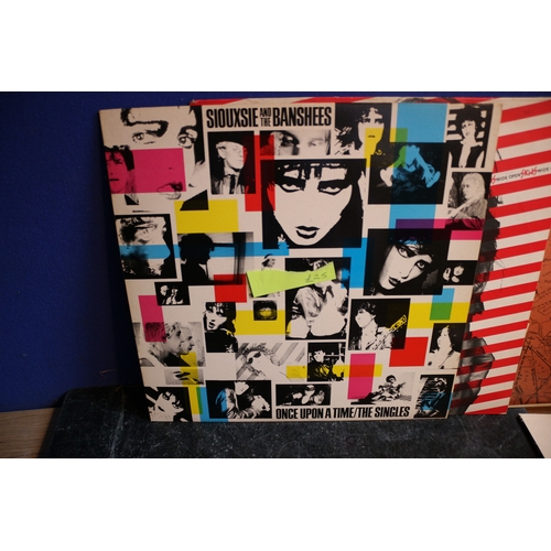 96 - x4 Vinyl Records. Siouxsie & The Banshees, Rockaphilly, Skids Wide Open, The Strangers