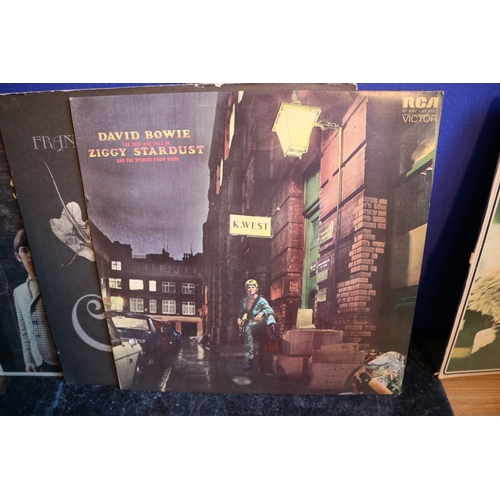 97 - Vinyl Records- Small Faces, Frankie Valli, David Bowie and Ziggy Stardust & Bob Dylan