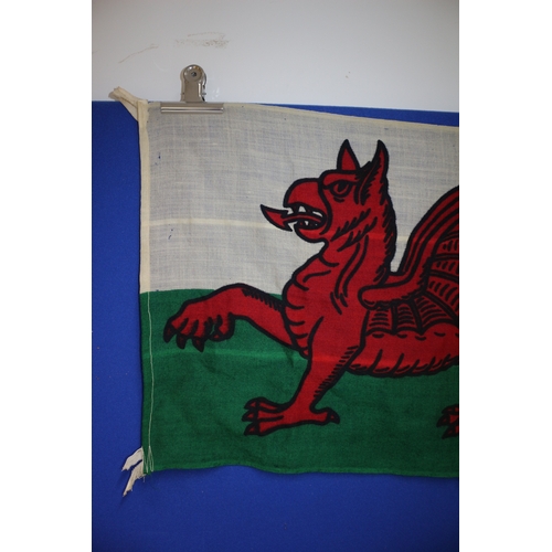 101 - Aged Welsh Flag 84 x 44 cm