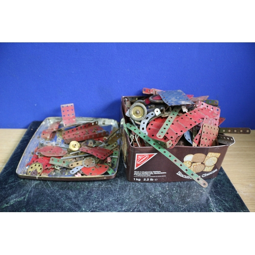 105 - Large Tin of Vintage Meccano