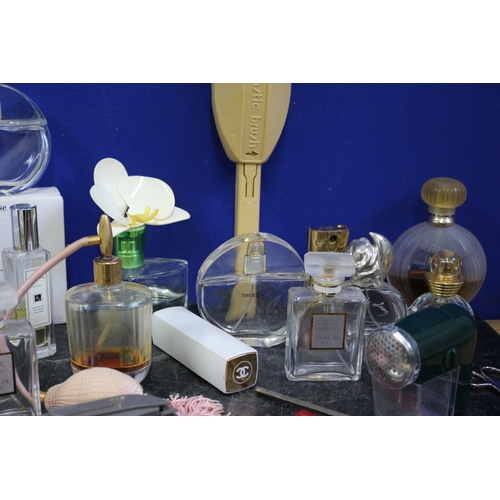 135 - Collection of Perfume Bottles and Accesories