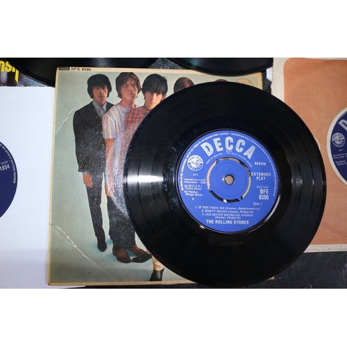 14 - Singles By The Rolling Stones and Nazareth 45's