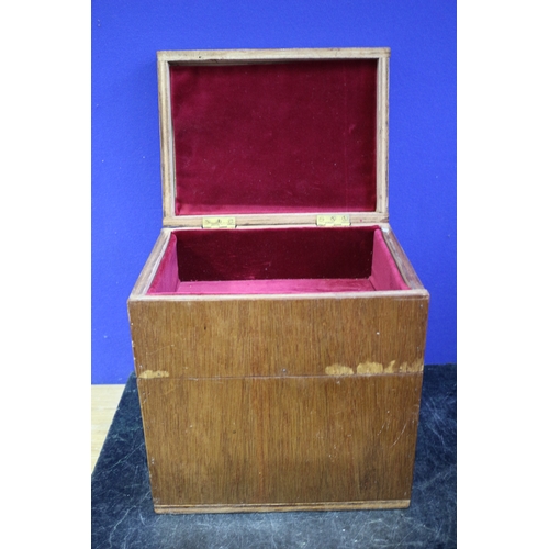 23 - Wooden Box with 2 Compartments