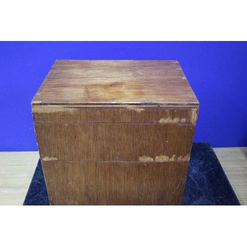 23 - Wooden Box with 2 Compartments