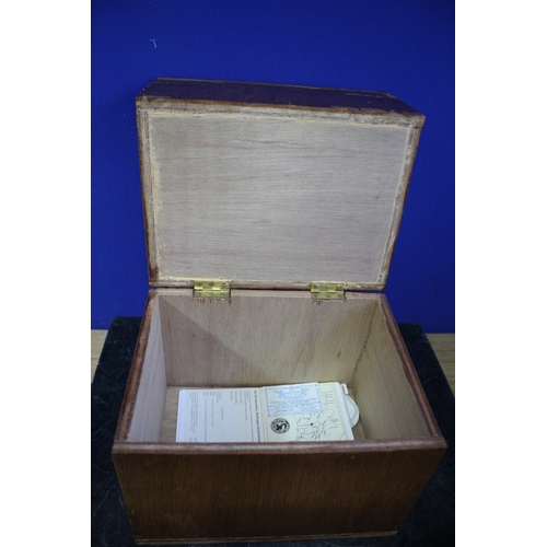 23 - Wooden Box with 2 Compartments