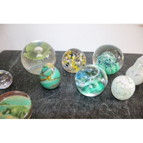 26 - Quantity of Glass Paperweights Including Caithness Paperweights etc.