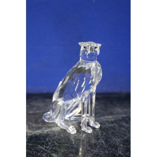 30 - Swarovski Cheetah, 11cm Tall