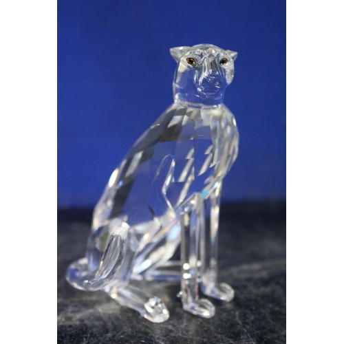 30 - Swarovski Cheetah, 11cm Tall