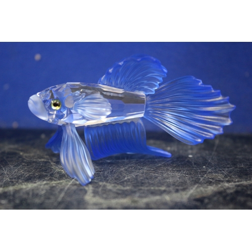 32 - Swarovski Blue Siamese Fish