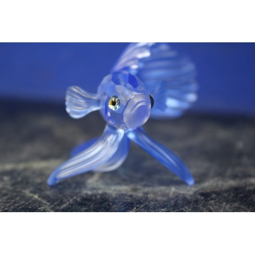 32 - Swarovski Blue Siamese Fish