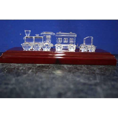 33 - Swarovski Train on Stand, 20cm Wide x 8cm High