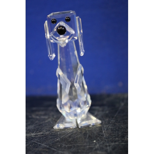 36 - Swarovski Standing Dog, 7cm Tall