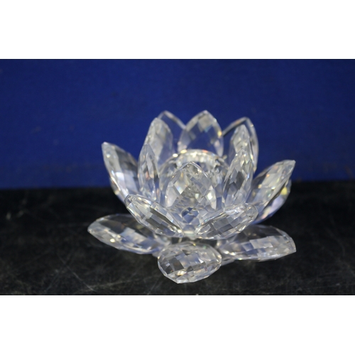 45 - Swarovski Lotus, 9cm Wide x 7cm High