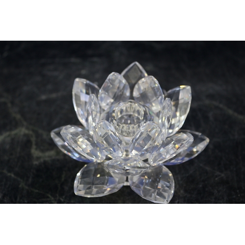 45 - Swarovski Lotus, 9cm Wide x 7cm High