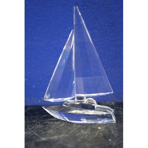 48 - Swarovski Sailboat, 9.5cm High