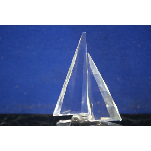 48 - Swarovski Sailboat, 9.5cm High