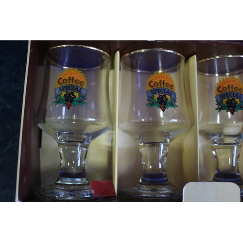 5 - Set of 4 Coffee Specials Dema Glasses