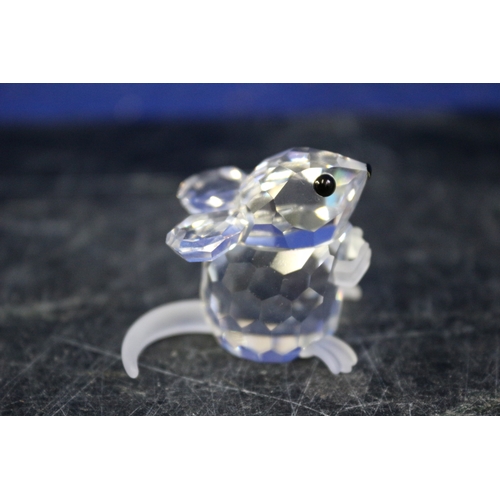 51 - Swarovski Mouse With Frosted Tail and Legs, 2.5cm High