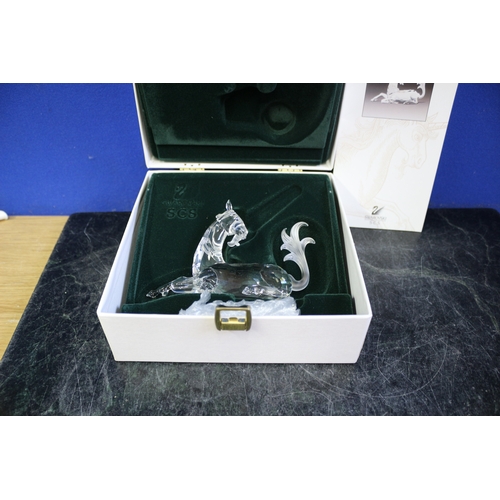 52 - Swarovski Unicorn, 1996, With Certificate etc, Damaged Horn