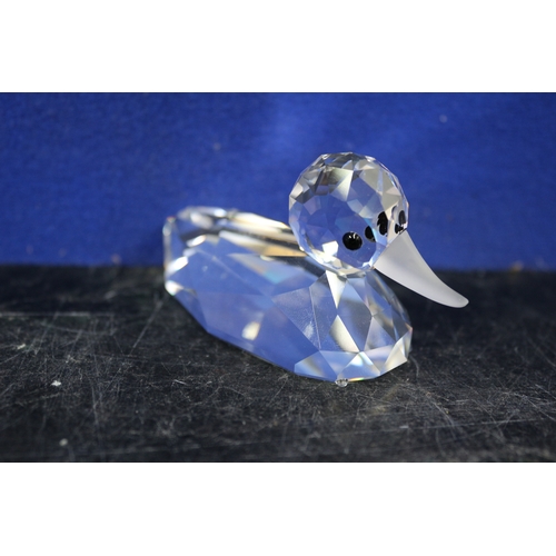 56 - Swarovski Duck With a Frosted Beak, 9cm long