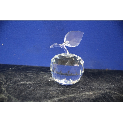 58 - Swarovski Apple, 7.5cm Tall