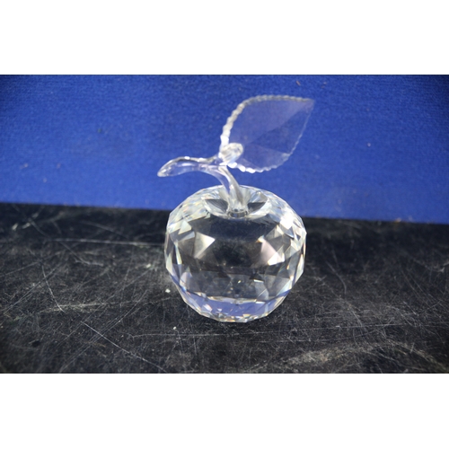 58 - Swarovski Apple, 7.5cm Tall