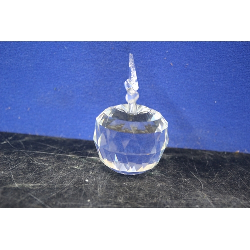 58 - Swarovski Apple, 7.5cm Tall