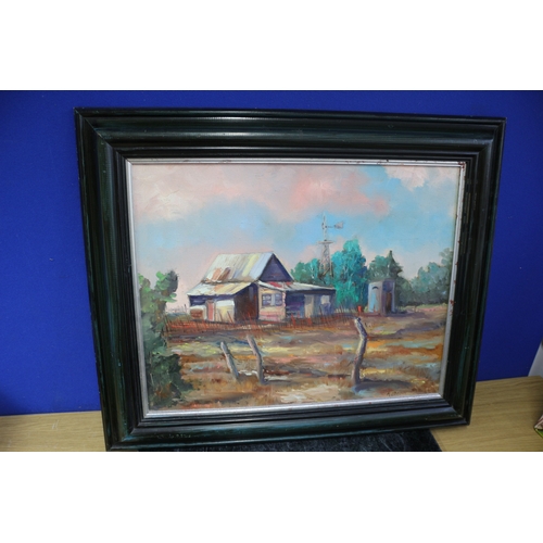 6 - Oil On Canvas Titled 'Wollongong Ranch 78', Signed M J Brown, 53.5 x 63.5 cm