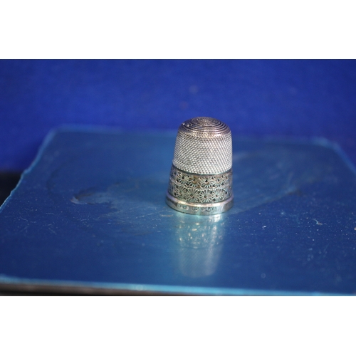 71 - Hallmarked Silver Thimble, 2.6g Weight