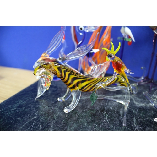 80 - Nice Collection of Murano Glass Animals, Some A/F