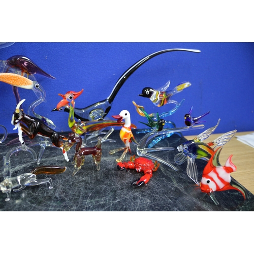 80 - Nice Collection of Murano Glass Animals, Some A/F