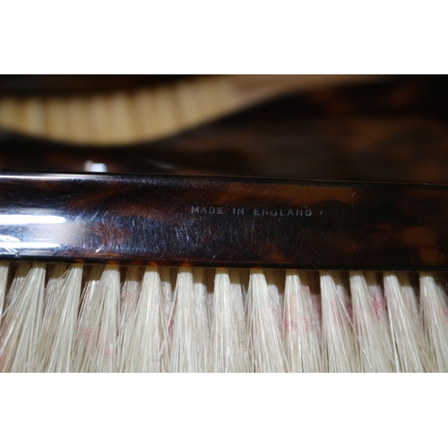 88 - Gentlemen's Grooming Set Including Bristle and Whaleron Brush, Comb (A/F), Mirror etc.