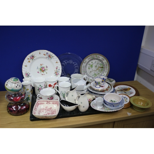 94 - Large Collection of Pottery Items, Including Plates, Mugs, Te Cups etc