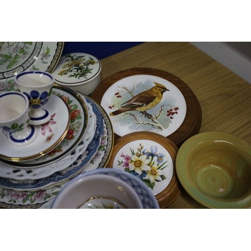 94 - Large Collection of Pottery Items, Including Plates, Mugs, Te Cups etc