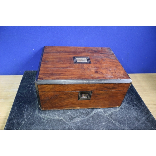 164 - Vintage Inlaid Box, 30.5 x 13 x 24.5 cm