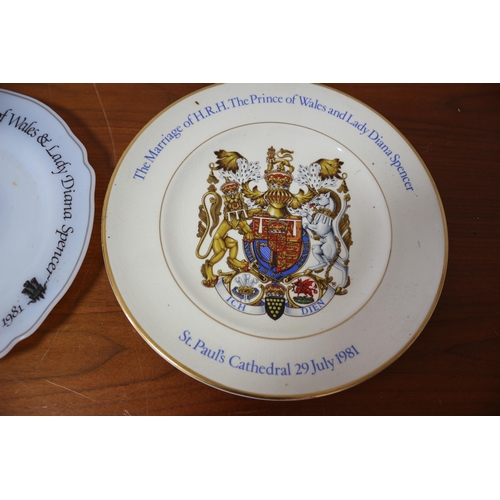 279 - 2 Commemorative Lady Diana and Prince of Wales Plates