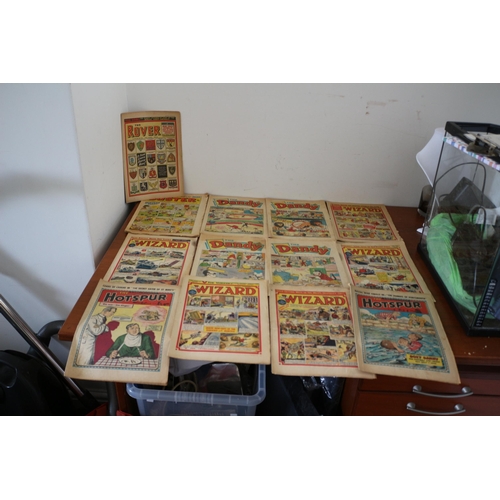 Lot De Comics Anciens Corgi - Inclut Lion, Skipper, Adventure, Topper, Tiger, Beezer, Rover, Wizard, Hotspur
